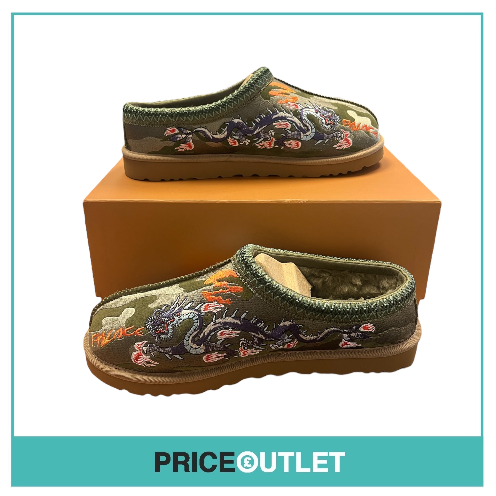 UGG X Palace - All Gender Tasman In Olive - Size UK 8 - BRAND NEW WITH BOX