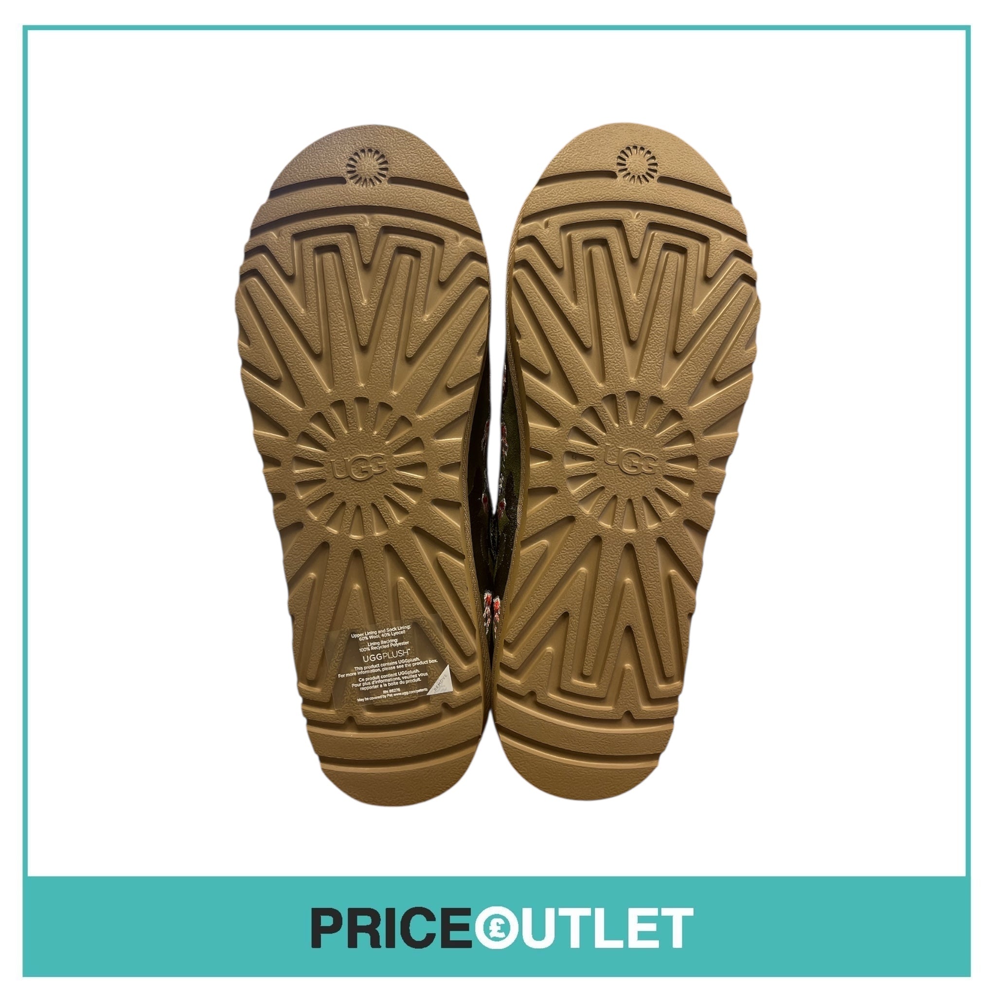 UGG X Palace - All Gender Tasman In Olive - Size UK 8 - BRAND NEW WITH BOX