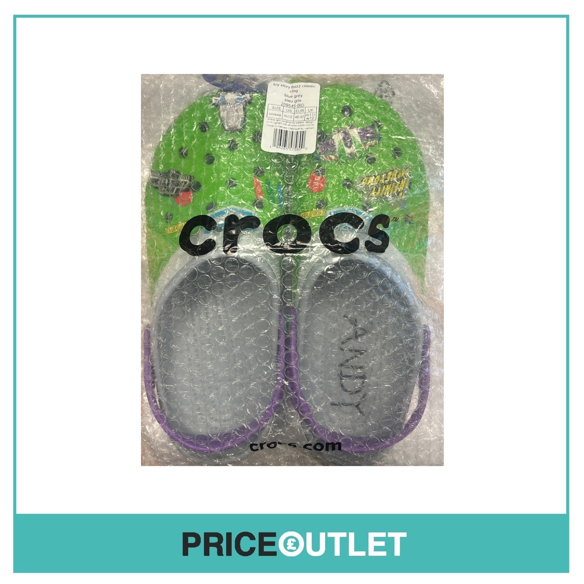Crocs - Toy Story Buzz Classic Clog - Size UK 12 - BRAND NEW & SEALED