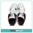 Nike - Air Jordan 4 Retro - DH6927 161 - Size UK 9 - White, Fire Red & Black - BRAND NEW WITH BOX (Slight Damage)