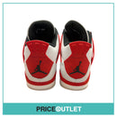 Nike - Air Jordan 4 Retro - DH6927 161 - Size UK 9 - White, Fire Red & Black - BRAND NEW WITH BOX (Slight Damage)