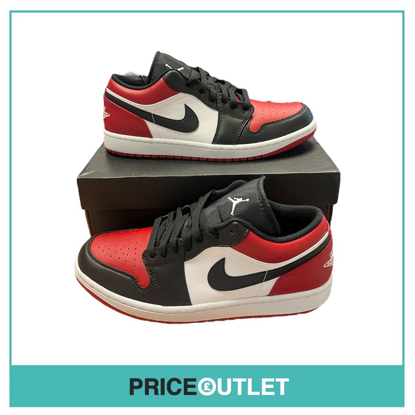 Nike - Air Jordan 1 Low 'Bred Toe' - UK 7.5 - BRAND NEW WITH BOX (Slight Damage)
