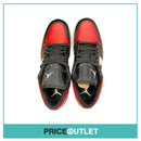 Nike - Air Jordan 1 Low 'Bred Toe' - UK 7.5 - BRAND NEW WITH BOX (Slight Damage)