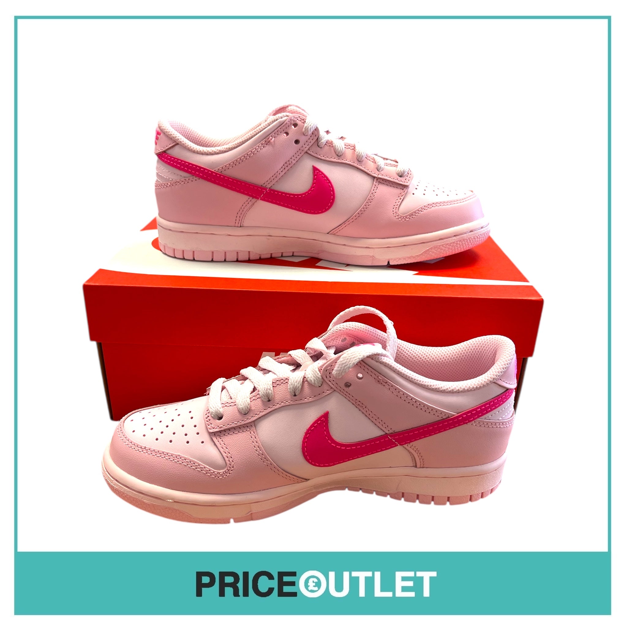Nike - Dunk Low (GS) - Med Soft Pink - Size UK 5 - BRAND NEW WITH BOX