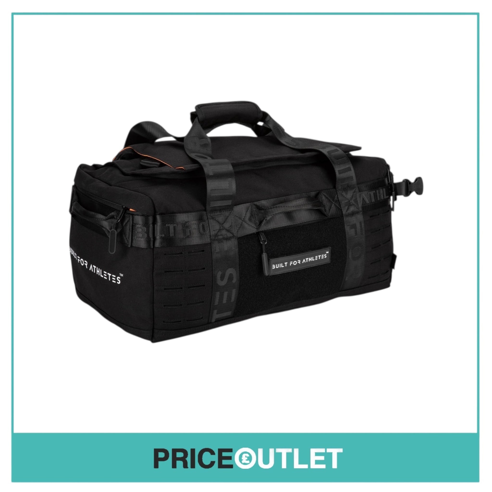 Built For Athletes -  Pro Series Duffel Bag 60L - Black - Brand New