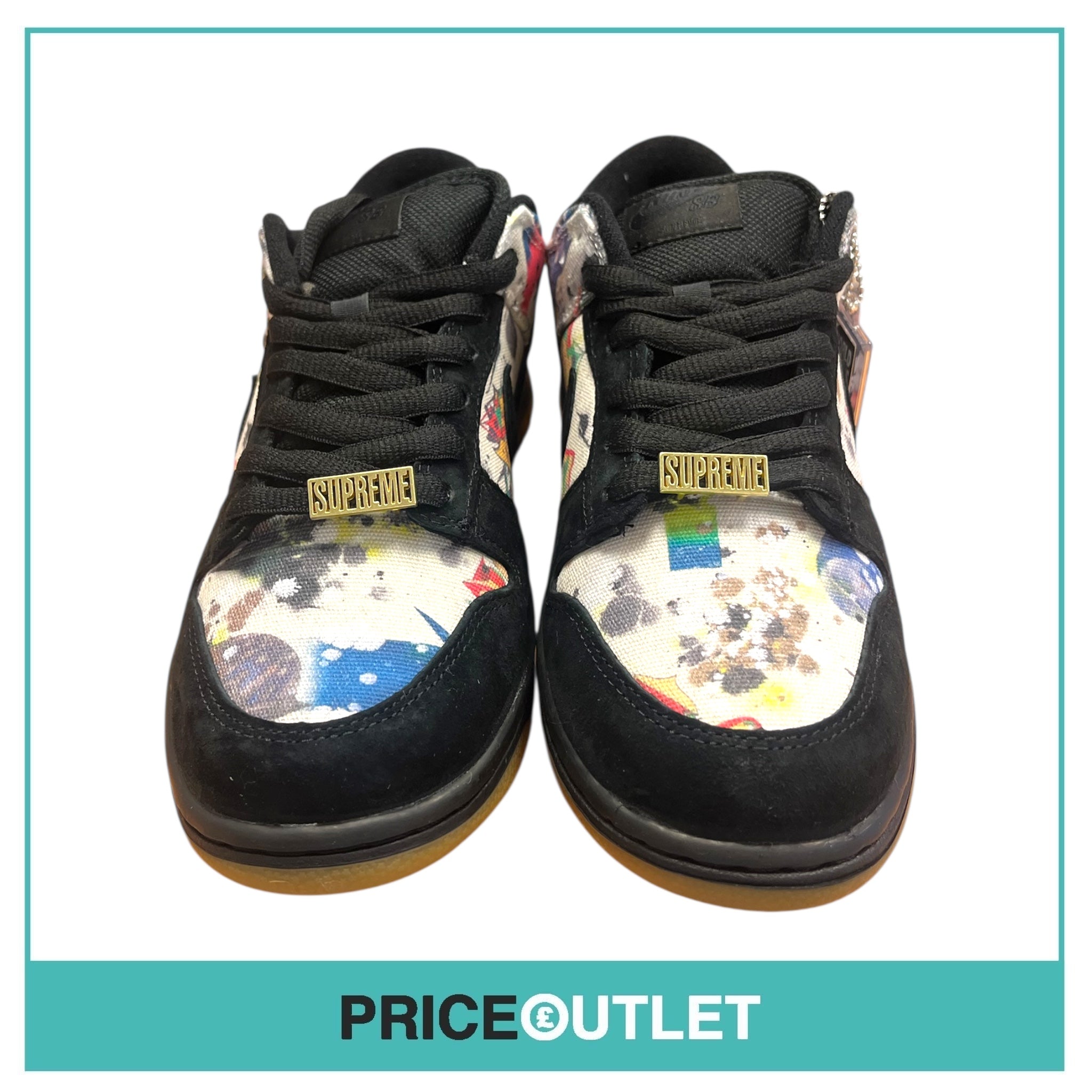 Nike - SB Dunk Low OG QS - FD8778 001 - Black & Multicolour - Size UK 5.5 - BRAND NEW WITH BOX