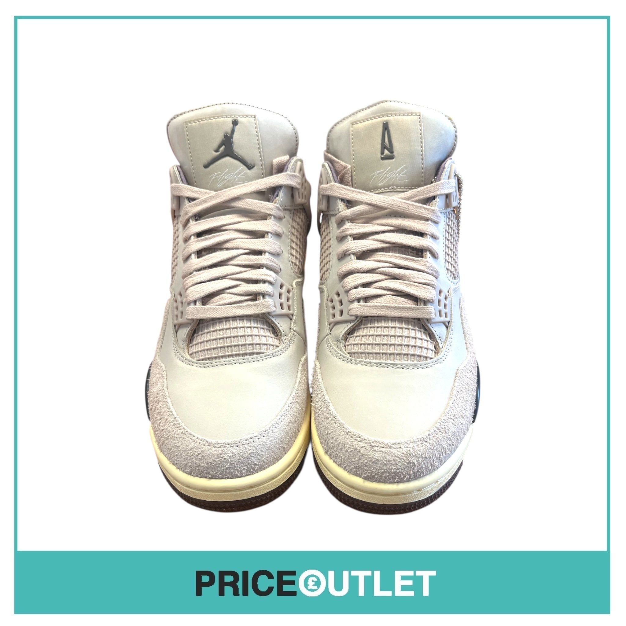 A Ma Maniére x Air Jordan 4 Retro OG SP Fossil Stone - UK 8.5 - BRAND NEW WITH BOX (Slight Damage)