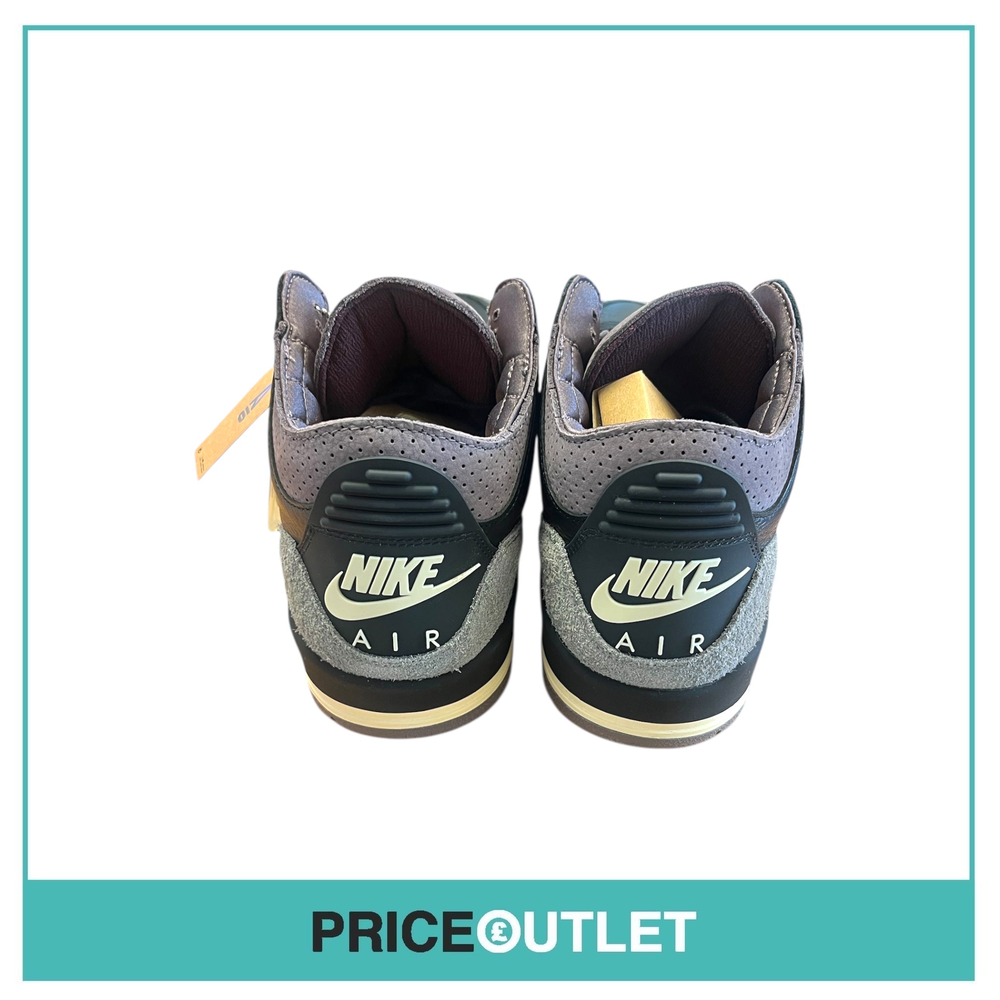 A Ma Maniére x Air Jordan 3 Black Flat Pewter - UK 7