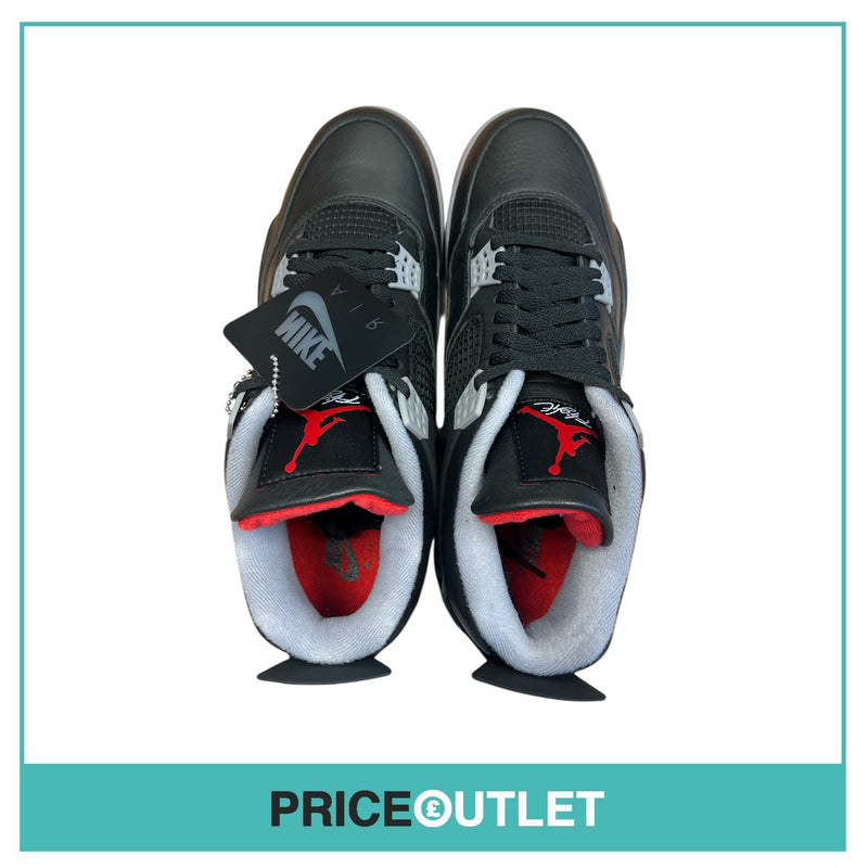 Nike - Air Jordan 4 Retro - Black, Fire Red & Cement Grey - Size UK 9 - BRAND NEW WITH BOX