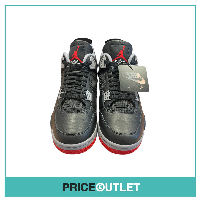 Nike - Air Jordan 4 Retro - Black, Fire Red & Cement Grey - Size UK 9 - BRAND NEW WITH BOX