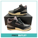 A Ma Maniére x Air Jordan 3 Black Flat Pewter - UK 8 - BRAND NEW WITH BOX