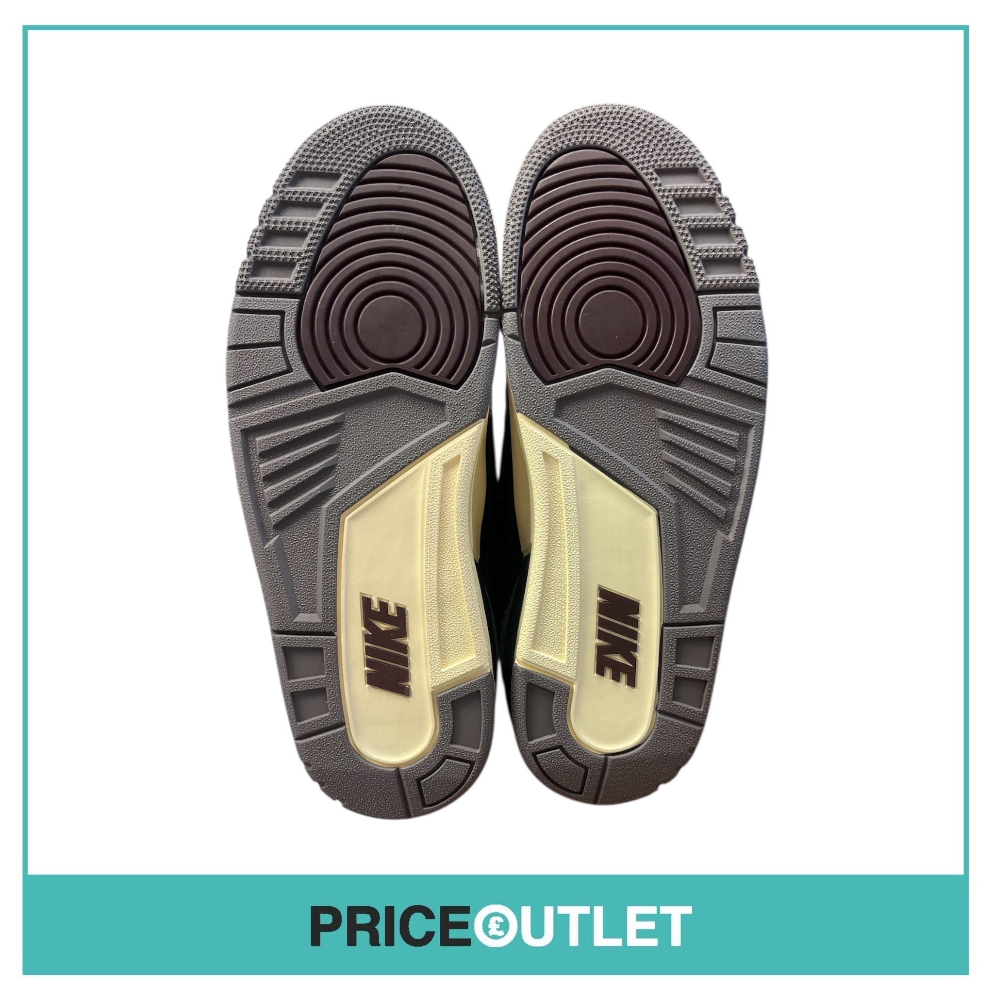 A Ma Maniére x Air Jordan 3 Black Flat Pewter - UK 8 - BRAND NEW WITH BOX