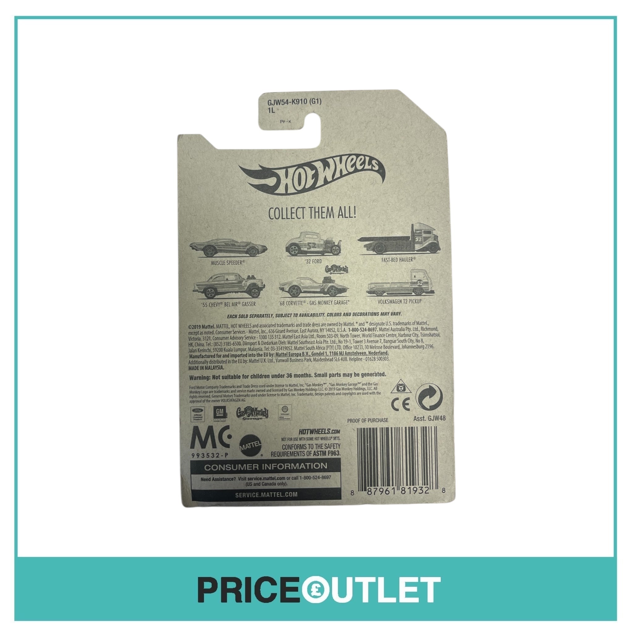 Hot Wheels - Volkswagen T2 Pickup 6/6 - Damaged