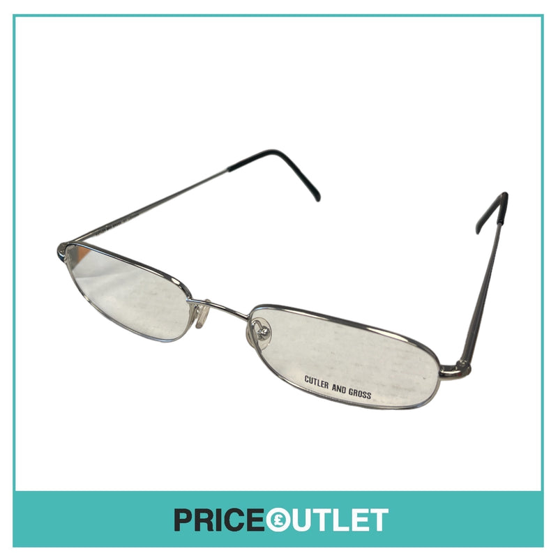 Cutler & Gross - Clear Lens Silver Frame Glasses RRP £325