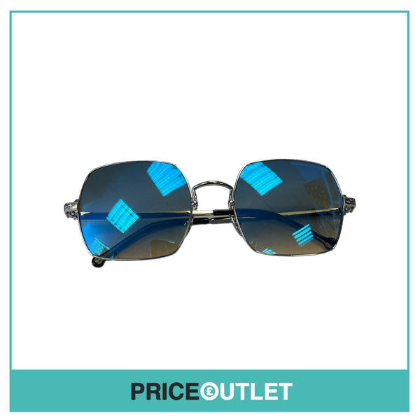 Blue Lens Silver Frame Sunglasses RRP £325