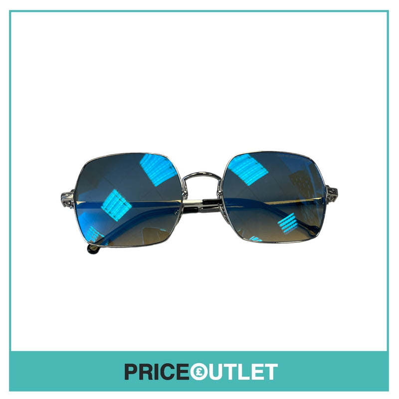 Blue Lens Silver Frame Sunglasses RRP £325