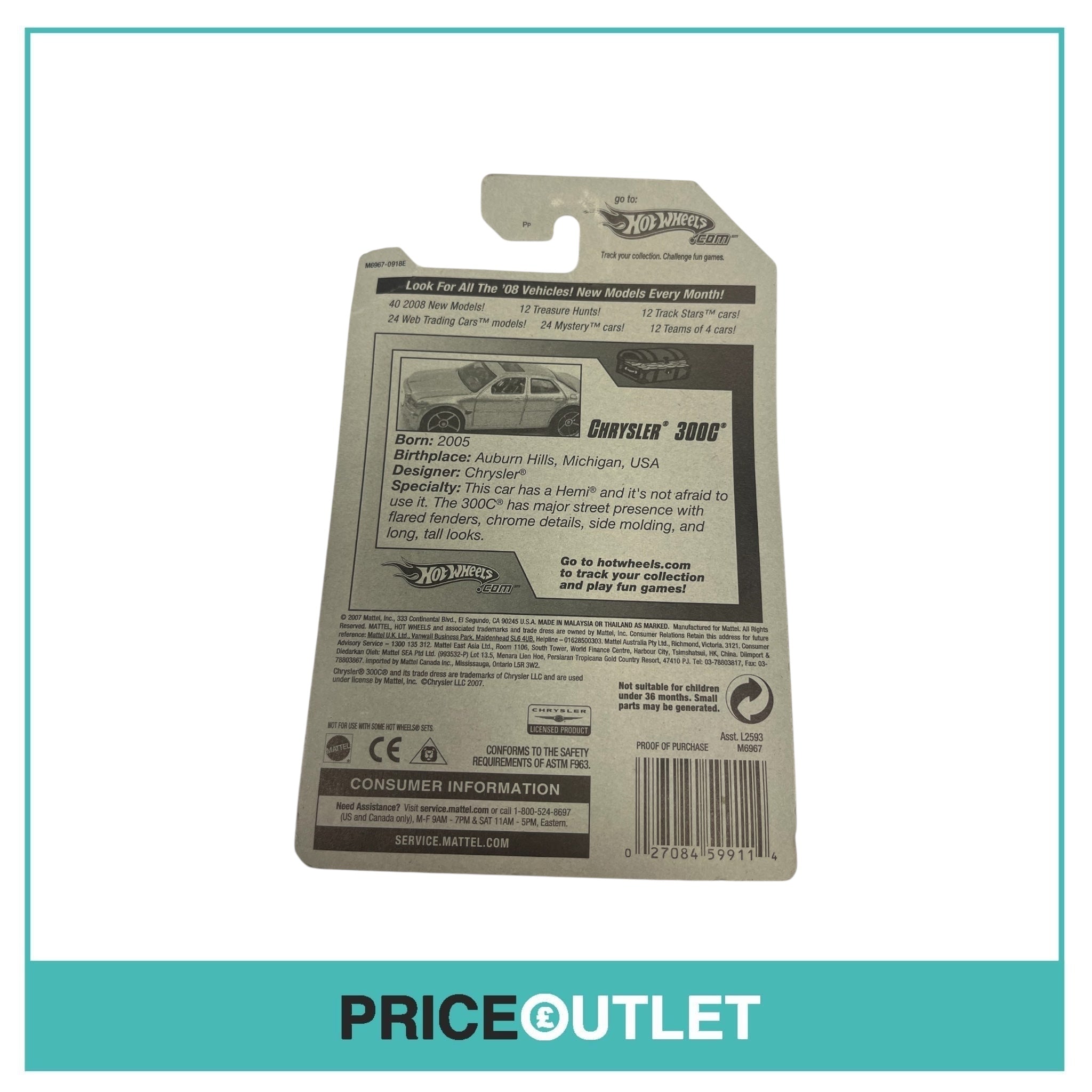 Hot Wheels - Treasure Hunts 1/12 - Chrysler 300C - Slight Damage