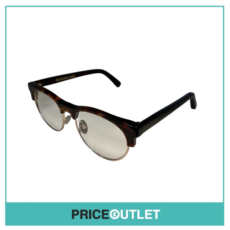 Clear Lens Brown Tortoiseshell Frame Glasses RRP £325 (10)