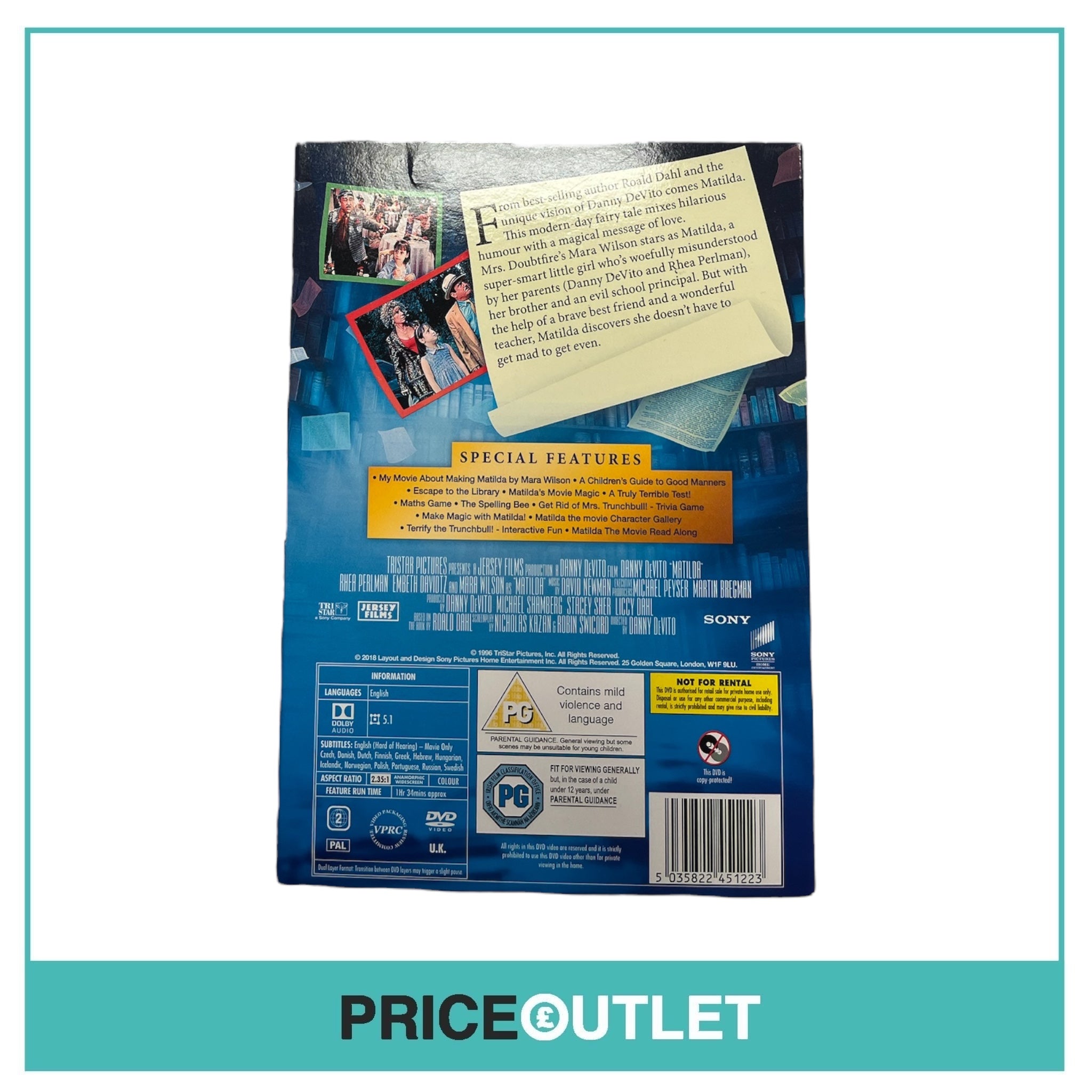 Matilda - DVD Video - BRAND NEW & SEALED