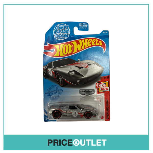 Hot Wheels - Gum Ball 3000 Then And Now 1/10 - Ford GT-40 (Silver & Red) - Damaged