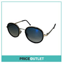 Black & Silver Round Sunglasses RRP £325