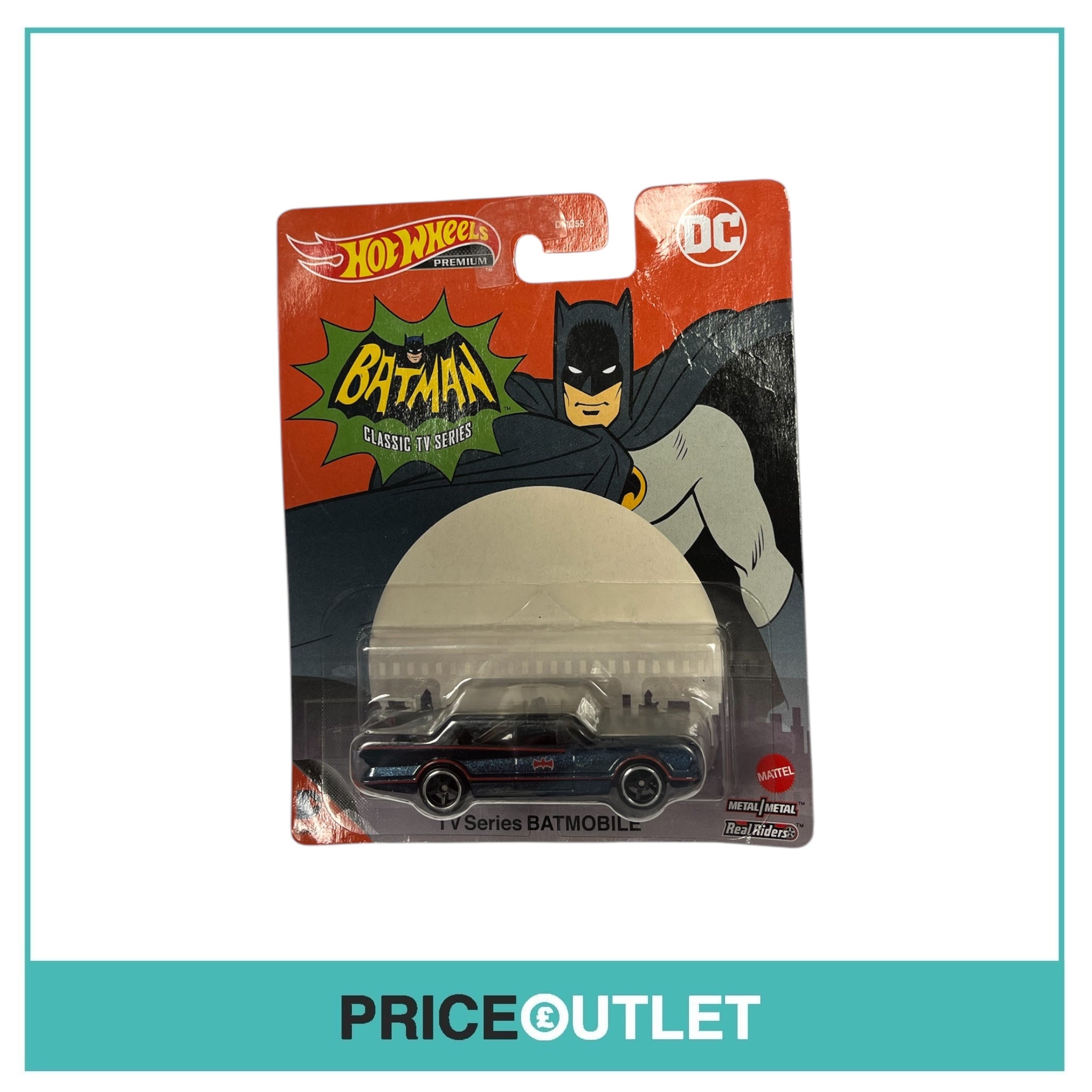 Hot Wheels Premium - Batman Classic TV Series - TV Series Batmobile - Slight Damaged