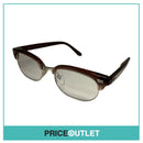 Clear Lens Brown Trim Glasses RRP £325