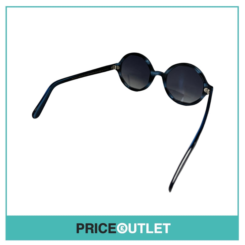 Cutler & Gross - Blue Tortoiseshell Print Round Sunglasses RRP £325