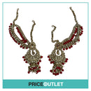 Dhiral's Creations -  Gold and Red Earrings - BRAND NEW IN BAG