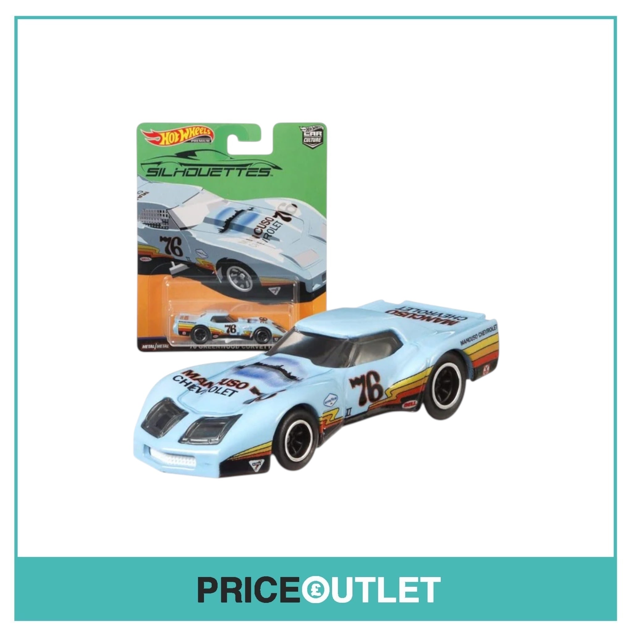 Hot Wheels - Silhouettes - ‘76 Greenwood Corvette 2/5
