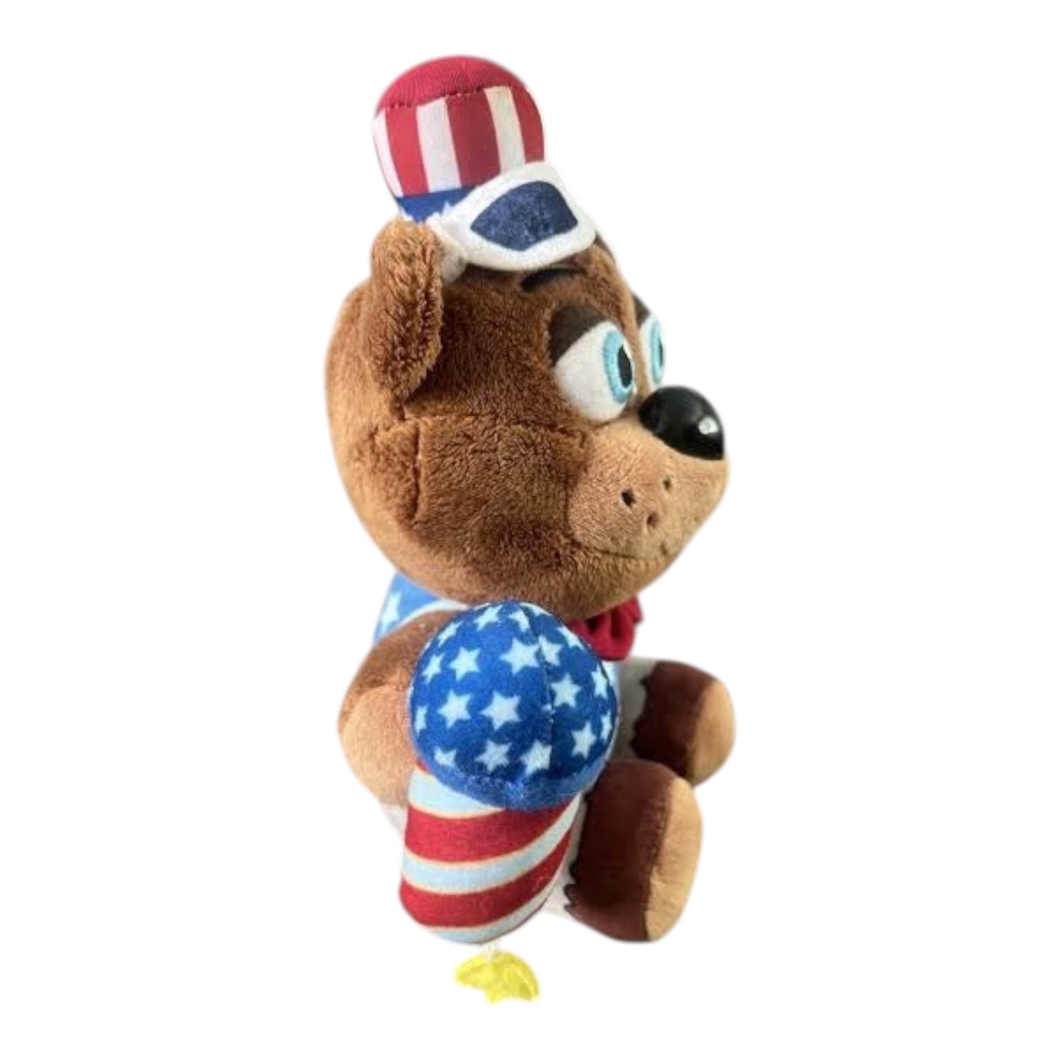 Side view of Funko firework Freddy plush