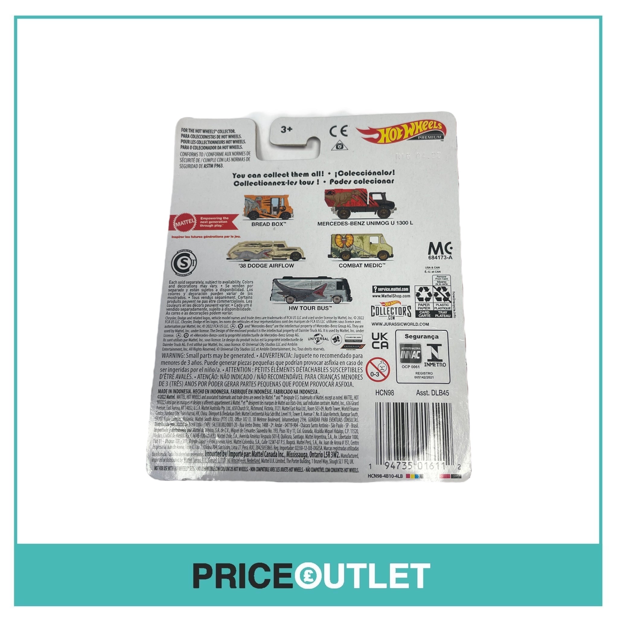 Hot Wheels - Jurassic World - Bread Box 1/5