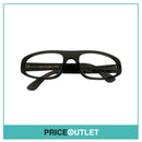 Clear Lens Dark Grey Frame Glasses RRP £325