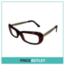 Clear Lens Red & Gold Frame Glasses RRP £325