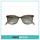 Clear Lens Pink Writing Frame Glasses £325