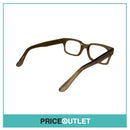 Clear Lens Light Brown Frame Glasses RRP £325