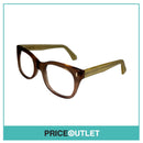 Clear Lens Brown And Yellow Frame Glasses RRP £325