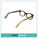 Clear Lens Brown And Yellow Frame Glasses RRP £325