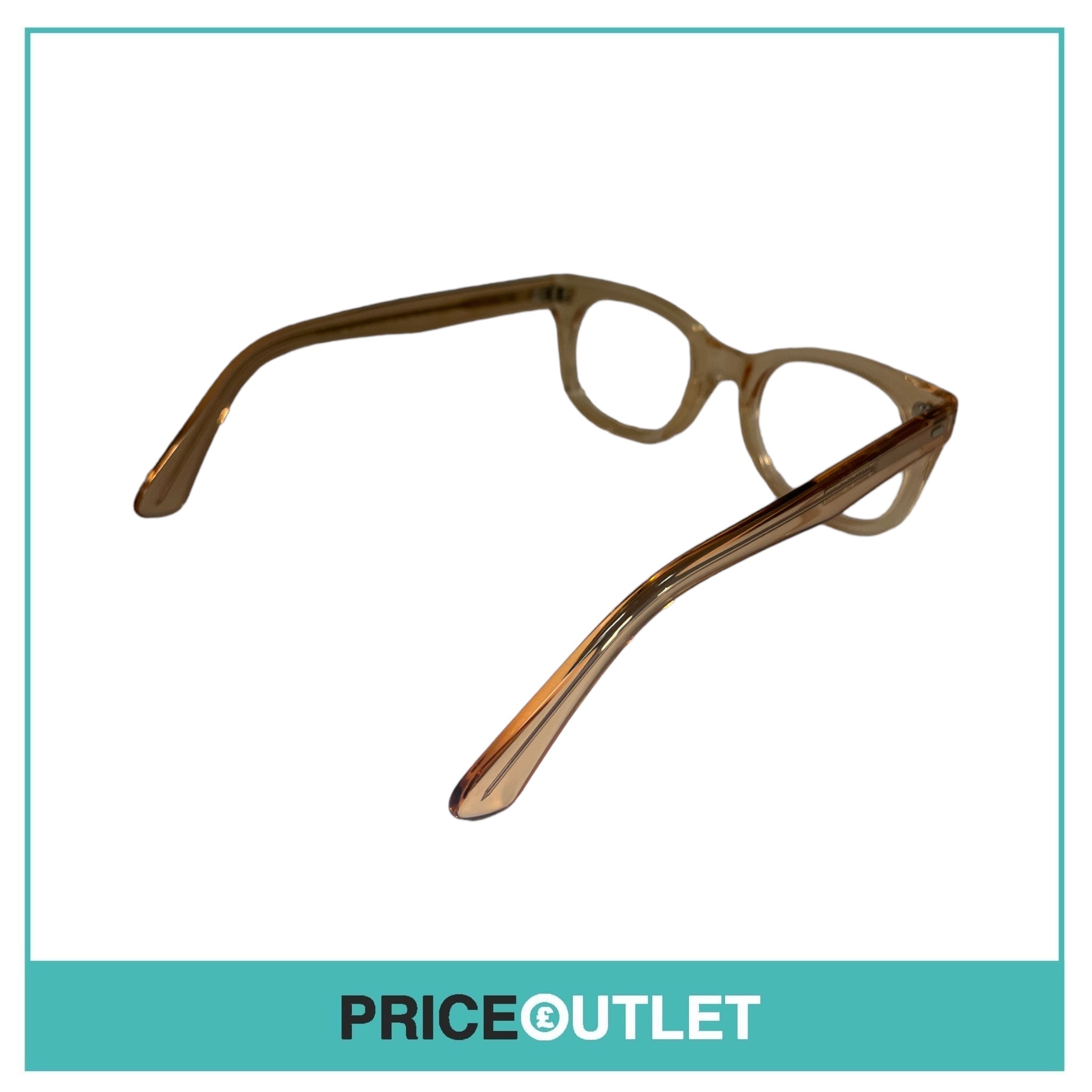 Clear Lens Beige Clear Frame Glasses RRP £325