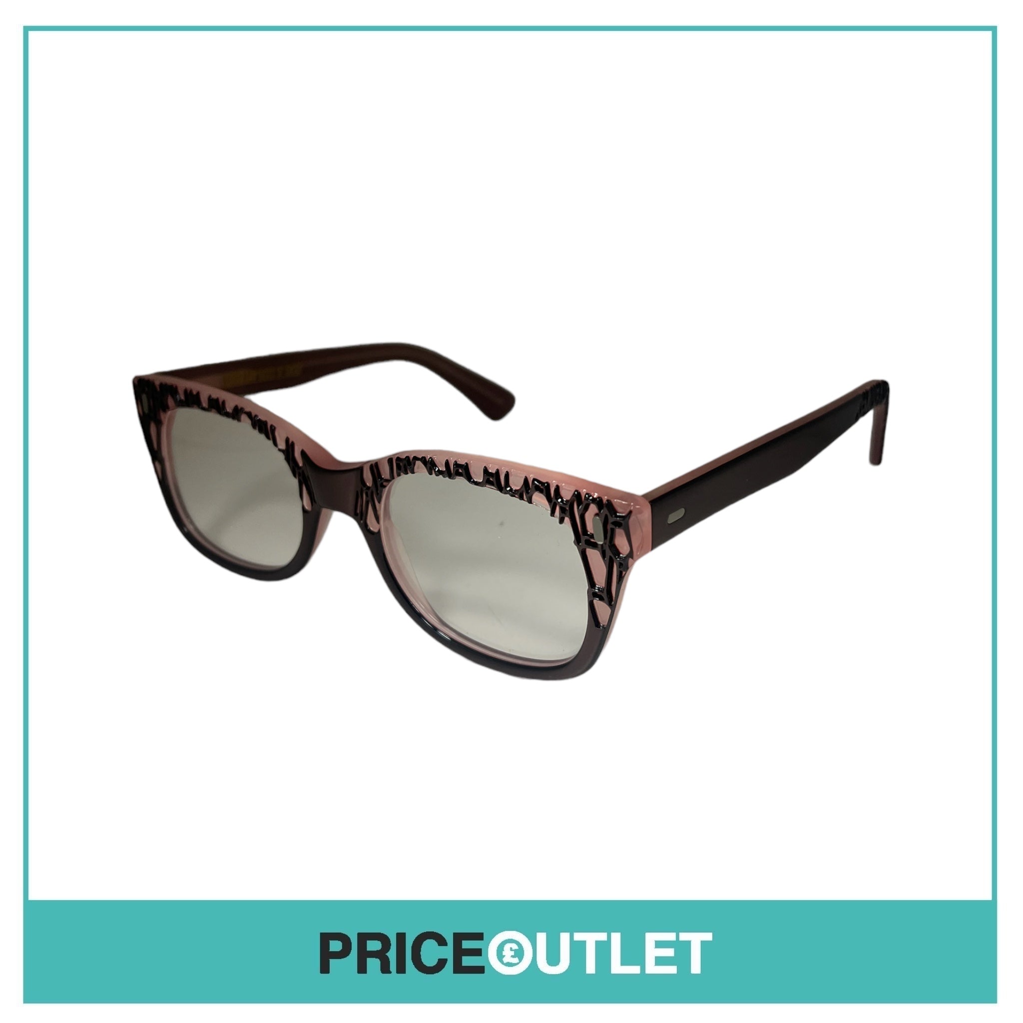 Clear Lens Pink Patterned Glasses RRP £325