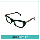 Clear Lens Green and Gold Frame Glasses RRP £325