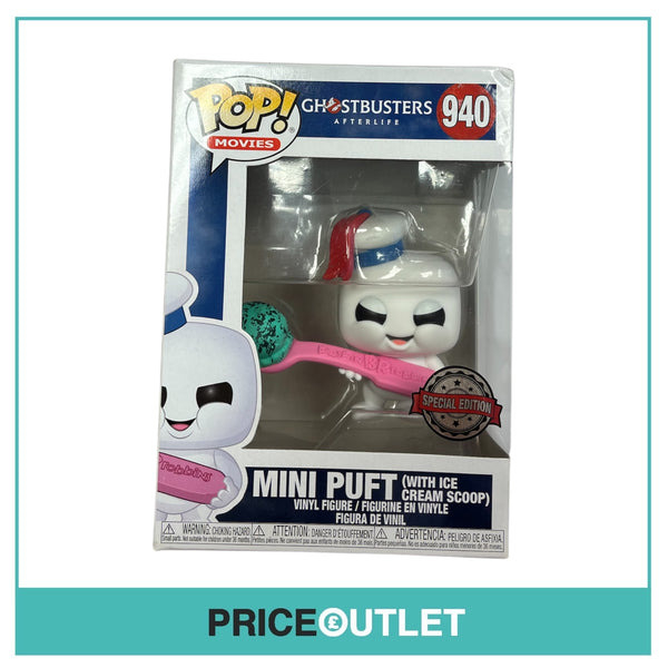 Funko - Ghostbusters Afterlife - Mini Puft (With Ice Cream Scoop) #940 (Special Edition) (Damaged)