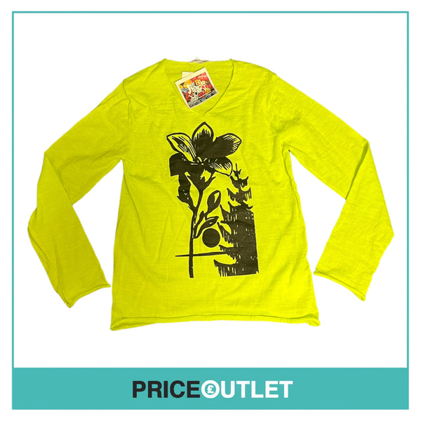 Comme des Garçons Jingle Flowers - Mens Yellow Jumper - Size M - BRAND NEW WITH TAGS