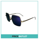 Reflective Lens Gold & White Frame Sunglasses RRP £325
