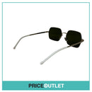 Reflective Lens Gold & White Frame Sunglasses RRP £325