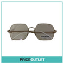 Clear Lens Gold And White Frame Glasses RRP £325