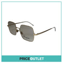 Clear Lens Gold And White Frame Glasses RRP £325
