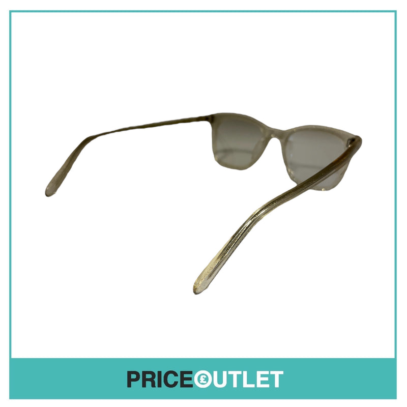 Cutler & Gross - Clear Lens Gold Glitter Frame Glasses RRP £325