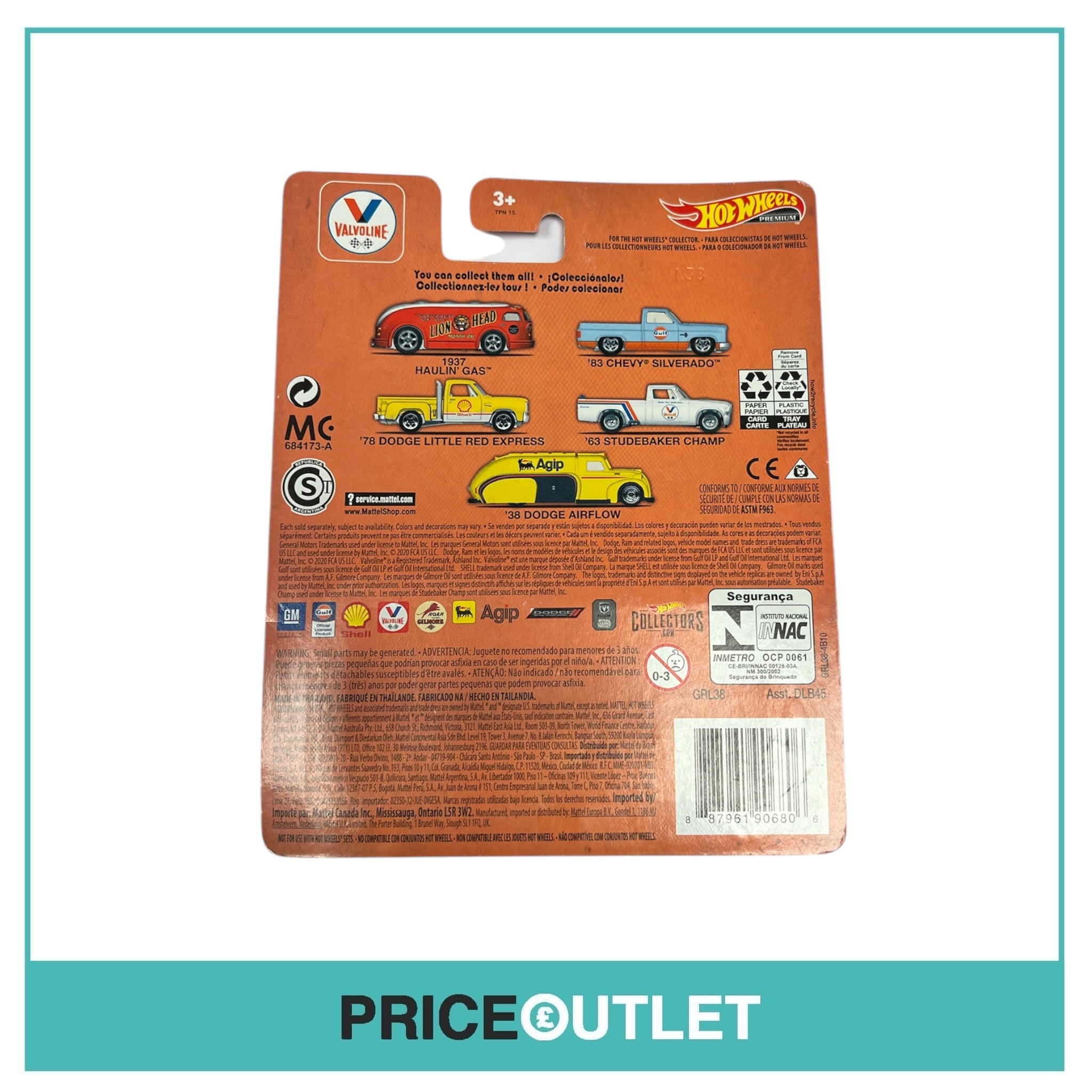 Hot Wheels - Valvoline - ‘63 Studebaker Champ 4/5 - Slight Damage