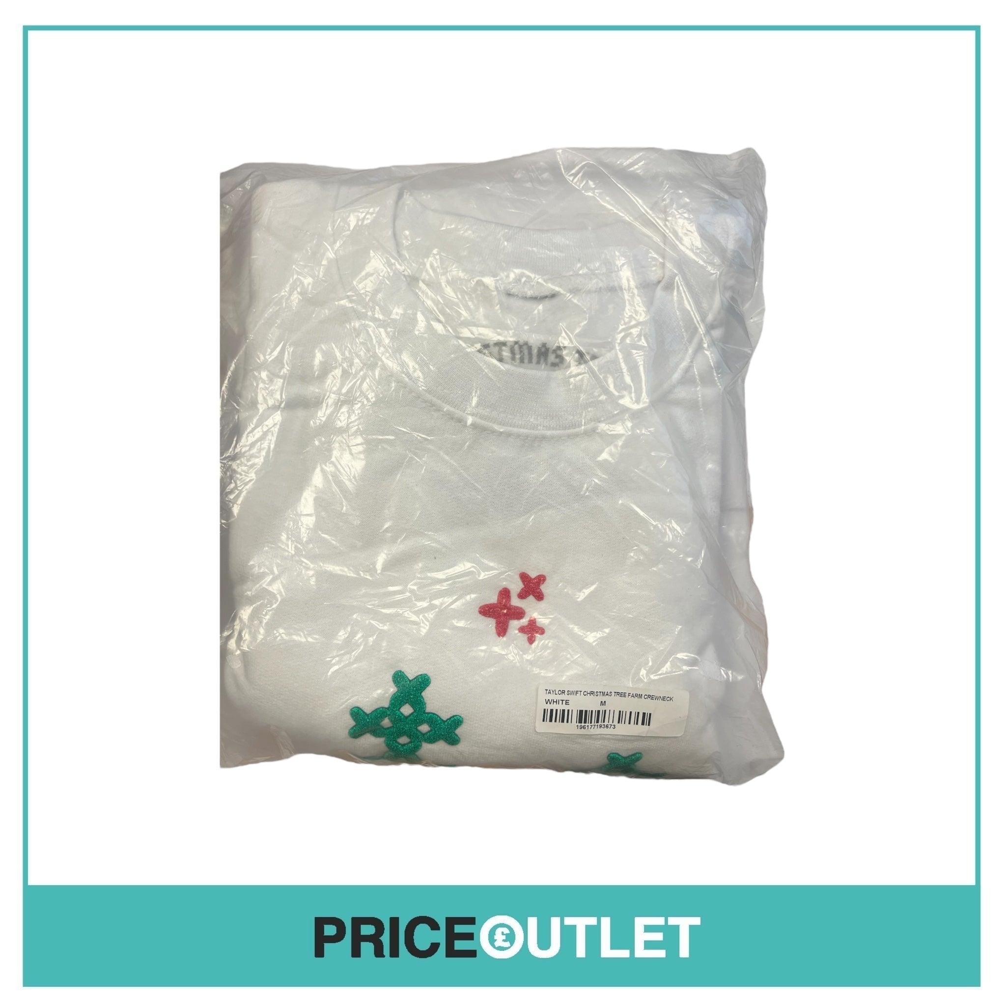 Taylor Swift - Christmas Tree Farm Crewneck In White - Size M - BRAND NEW & SEALED